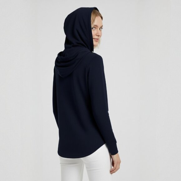 NWT Michael Kors Women’s OVERSIZED Hoodie in True Blue – Size S - Picture 3 of 16